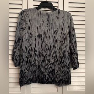 Talbots Petites Merino Wool Cardigan - Light Gray